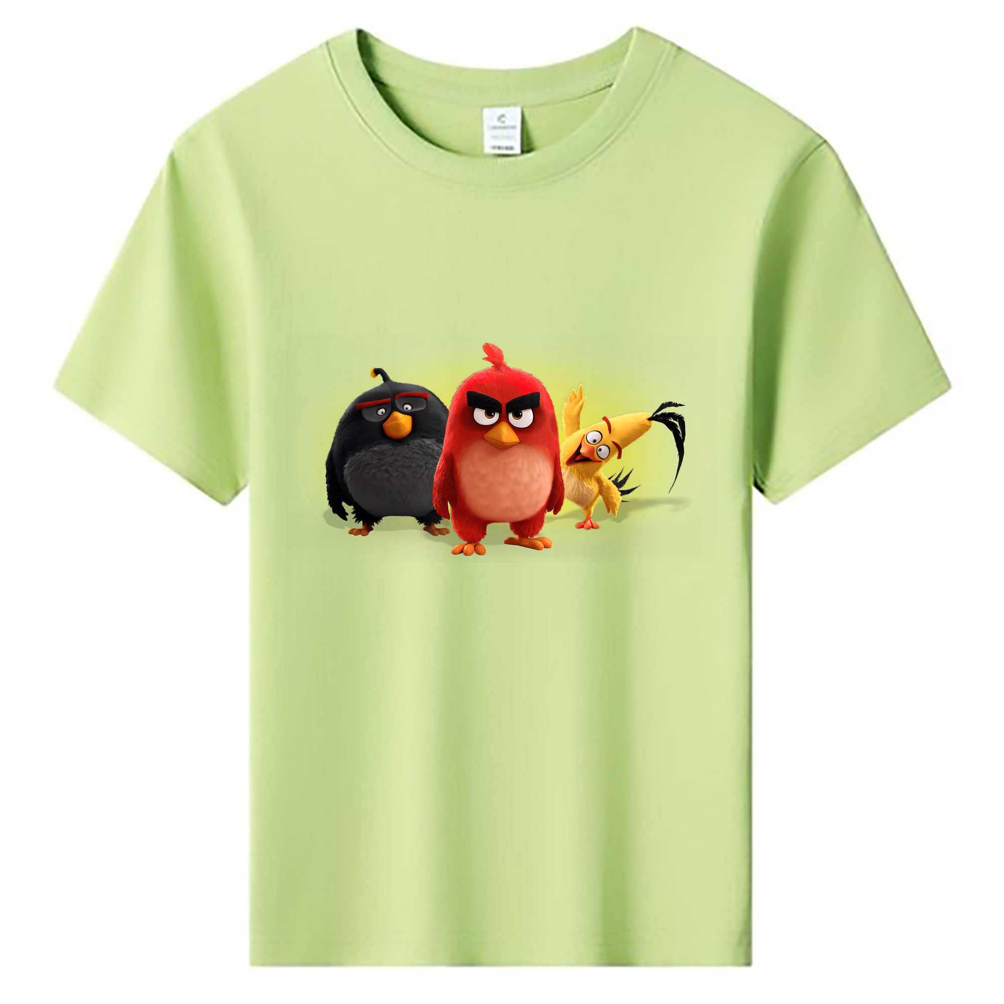 （画像用） Angry Birds アングリーバード 綿100％キッズTシャツ（フロントプリント）